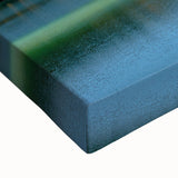 Black and white landscape art painting of Yukon scenery on stretched canvas, suitable for bedroom wall art.