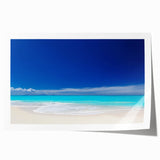 Extra large rolled print of Antigua scenery with vibrant blue and green colors, ideal for art wall dining room.