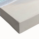 Large black and white landscape art painting of Antigua on stretched canvas, suitable for bedroom wall art.