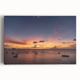 Black and white photograph of Caribbean Martinique scenery on stretched canvas, suitable as kitchen wall art.