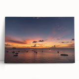 Black and white photograph of Caribbean Martinique scenery on large stretched canvas, suitable for kitchen wall art.