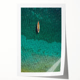 Extra large rolled print depicting a vibrant Saint Lucia scenery, ideal for art wall dining room.