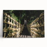 Black and white stretched canvas of Central American scenery, ideal for kitchen wall art or bedroom ambiance.