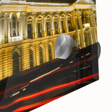 Large abstract wall art depicting Central American scenery in vibrant colors on acrylic glass.