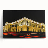 Black and white stretched canvas of Central America scenery, suitable as large kitchen wall art or bedroom decor.