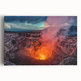 Black and white photograph on stretched canvas depicting a serene Nicaraguan landscape, suitable as large kitchen wall art.