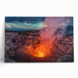 Black and white stretched canvas featuring a serene Nicaraguan landscape, ideal for kitchen wall art or bedroom decor.