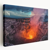 Landscape painting of a serene Nicaraguan scenery on a large stretched canvas, ideal for kitchen wall art.