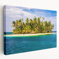 Panama skyline on stretched canvas featuring muted earth tones, ideal for kitchen wall art.
