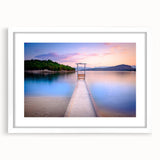 Textured art of an abstract European landscape in muted earth tones, framed with a white mat, suitable for bedroom decor.