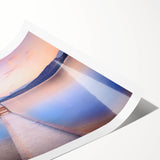 Extra large wall art featuring line art flowers in soft pastel hues on a rolled print, suitable for large living room decor.