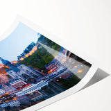 Extra large wall art featuring line art flowers in muted tones on a rolled canvas, ideal for large living room decor.