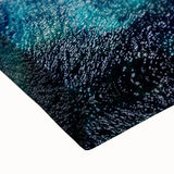 Large art featuring a black and white landscape painting of a European Cyprus scenery on stretched canvas.