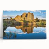 Black and white photo of Prague skyline on large stretched canvas, ideal for kitchen wall art.