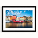 Extra large framed abstract art print featuring vivid colors and textured design, ideal for living room decor.