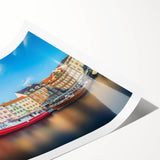 Extra large wall art featuring line art flowers in a minimalist style on a rolled print, suited for large living room decor.