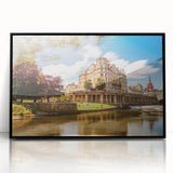 Large abstract wall art depicting a European scenery in Bath, England.