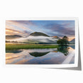 Extra large rolled print of Cumbria, England scenery with vibrant green landscapes, ideal for art wall dining room.