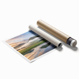 Extra large rolled print featuring a muted floral scene set in Cumbria, England, ideal for classy bathroom wall art.