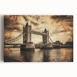Black and white canvas print of London scenery, ideal for kitchen wall art or bedroom ambiance.