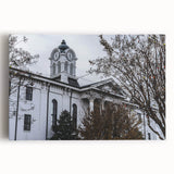 Black and white photograph of Oxford scenery on stretched canvas, suitable for kitchen wall art or bedroom decor.