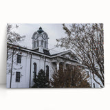 Black and white photograph of Oxford scenery on large stretched canvas, suited for kitchen wall art.