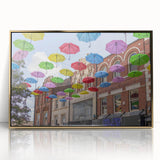 Art deco poster of Piccadilly, England in acrylic frame with gold tones, suitable for modern art wall decor.