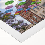 Art deco poster of Piccadilly scenery in muted colors, on rolled canvas, suitable for dining room wall art.