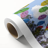 Art deco poster of Piccadilly, England with vibrant colors on rolled canvas, ideal for nursery wall art.