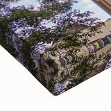 Black and white landscape art painting of Piccadilly, England on large stretched canvas, suitable for bedroom wall decor.