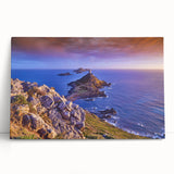 Black and white photograph of Corsica scenery on large stretched canvas, suitable for kitchen wall art.