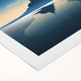 Art Deco poster featuring a serene Parisian street scene in muted taupe and cream hues on rolled canvas.