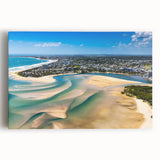 Black and white stretched canvas of Nice, France scenery, ideal for kitchen wall art or bedroom ambiance.