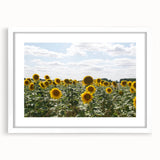 Textured art print depicting an abstract European landscape in muted earth tones, framed in white, ideal for bedroom art.