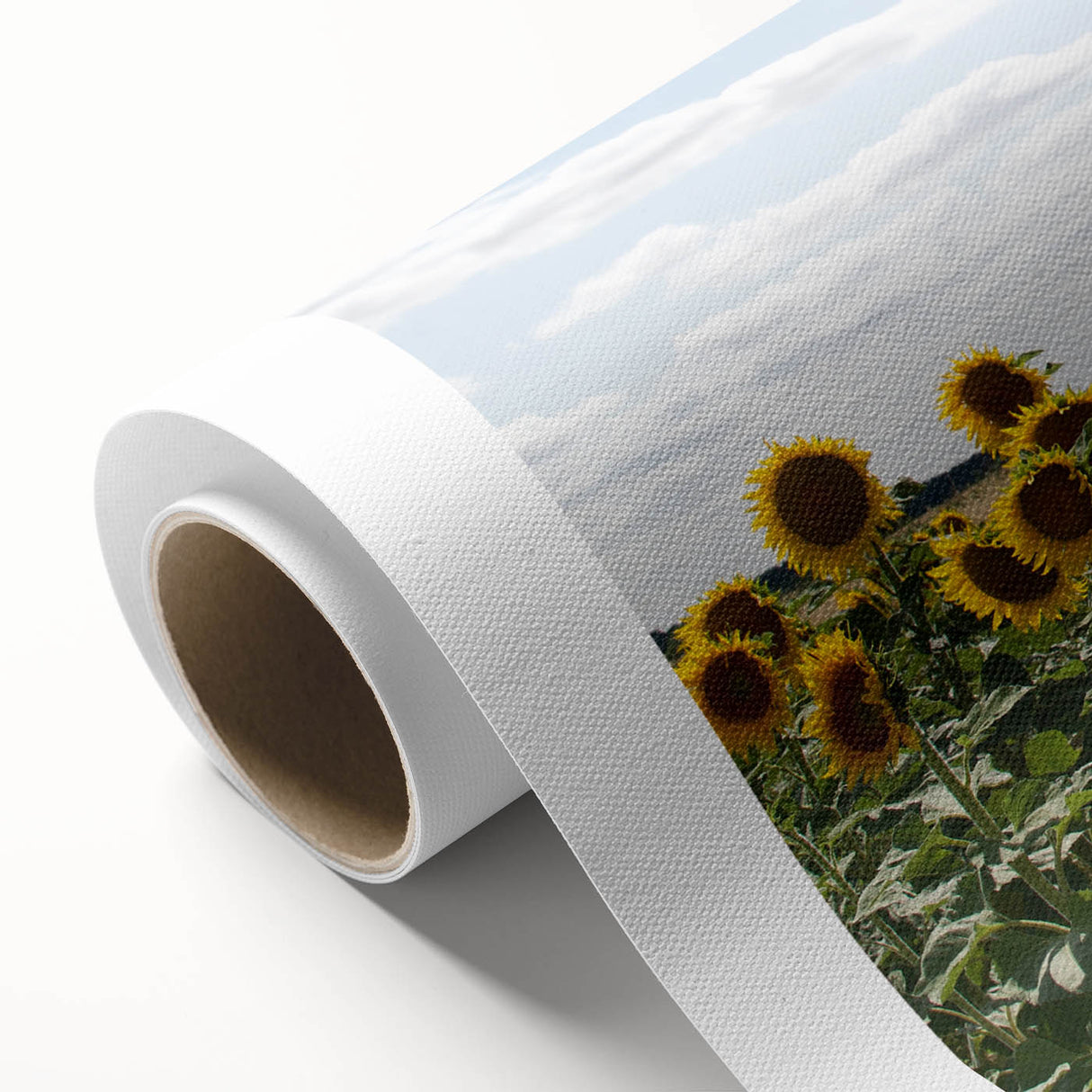Art deco poster of a serene French southern landscape in pastel shades on rolled canvas, ideal for nursery wall art.