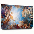 Acrylic print of Versailles scenery in muted earth tones, ideal for dining room art.