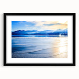 Extra large framed wall art depicting a vibrant, abstract scenery of Bavaria, Germany, on textured canvas.