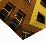 Black and white landscape art painting of Berlin on stretched canvas, ideal for bedroom wall decor.