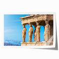 Rolled print of Athens, Greece scenery with muted earth tones, ideal for art wall dining room.