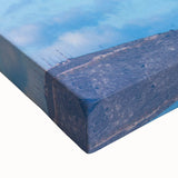 Black and white landscape art painting of Athens on stretched canvas, ideal for bedroom wall decor.