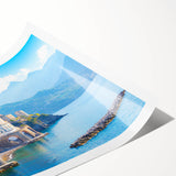 Extra large wall art featuring line art flowers in soft gray tones on rolled print, ideal for large living room decor.