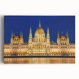 Black and white stretched canvas of a European cityscape, ideal for kitchen wall art or bedroom ambiance.