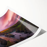 Extra large wall art featuring line art flowers in muted earth tones on a rolled canvas.