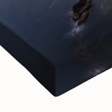 Black and white landscape art painting of a scenic Irish countryside on stretched canvas, suitable for bedroom decor.