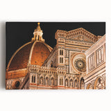 Black and white stretched canvas of Florence scenery, ideal for kitchen wall art or bedroom ambiance.