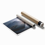 Extra large rolled print of Lake Como with vibrant floral accents ideal for classy bathroom wall art.