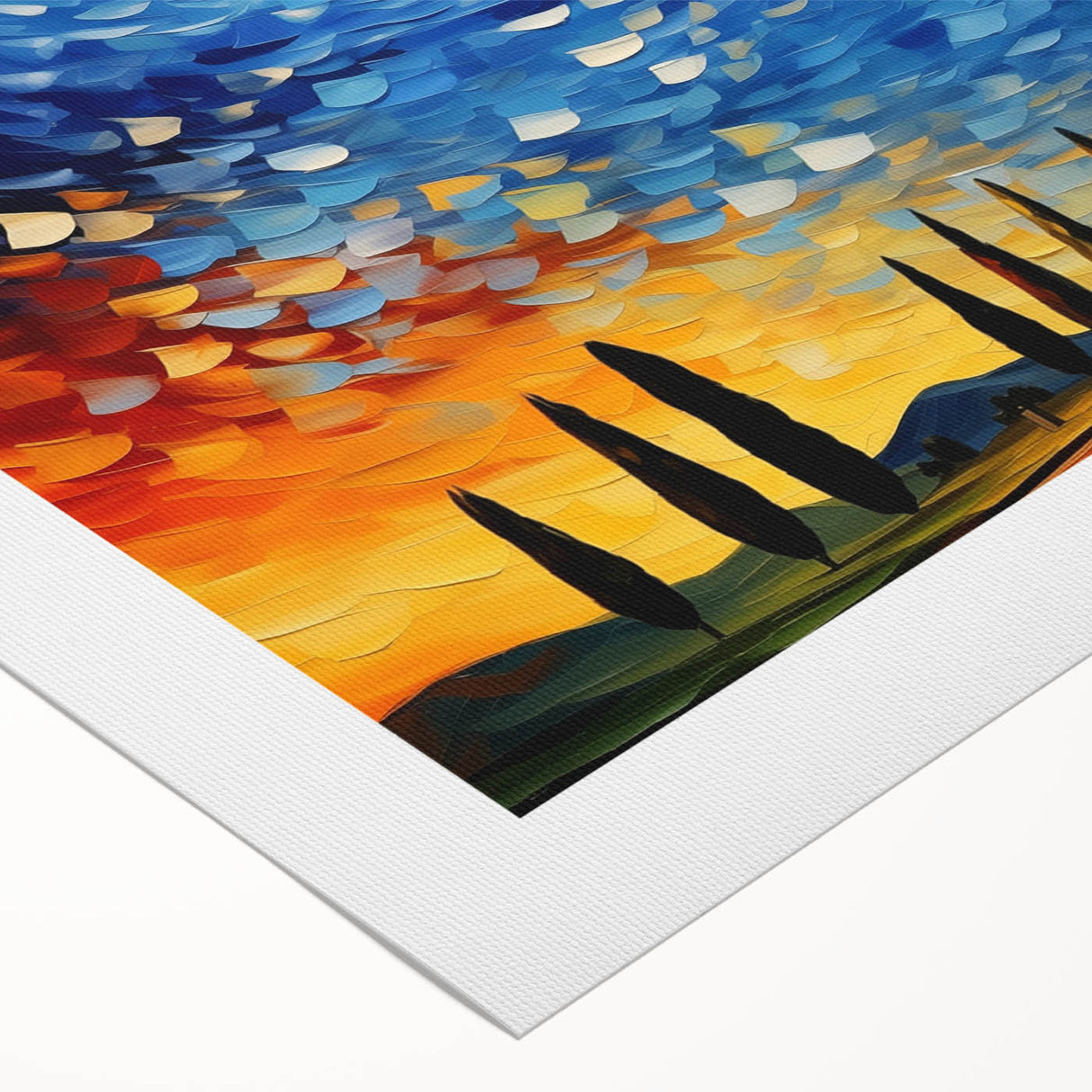 Art Deco poster of the Leaning Tower of Pisa in muted earth tones on rolled canvas, suitable for dining room decor.
