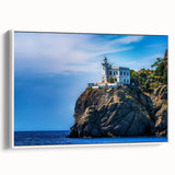 Vintage poster art of Portofino, Italy in colorful tones on a large framed canvas, ideal for living room decor.