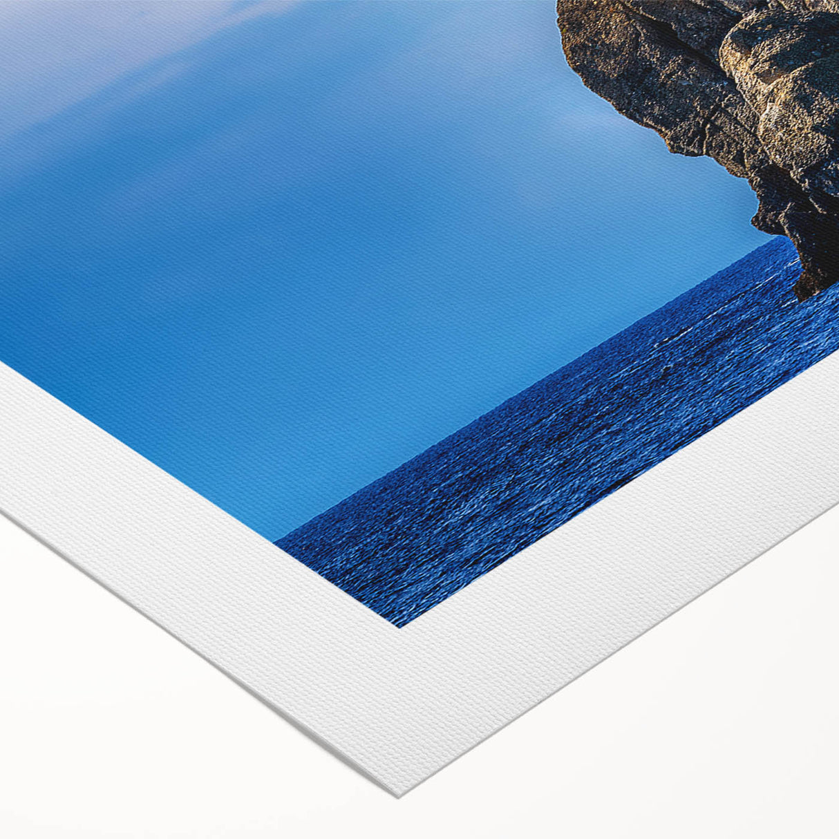 Art deco poster of Portofino, Italy with vibrant coastal colors on a rolled canvas, suitable for dining room decor.