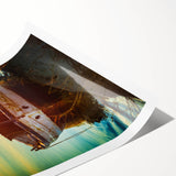 Extra large rolled print of line art flowers in neutral tones, ideal for large living room wall art.